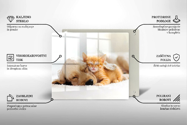 Deska kuchenna Zwierzęta pies i kot