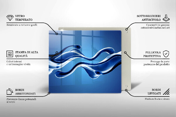 Deska kuchenna Płynna abstrakcja