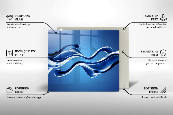 Deska kuchenna Płynna abstrakcja