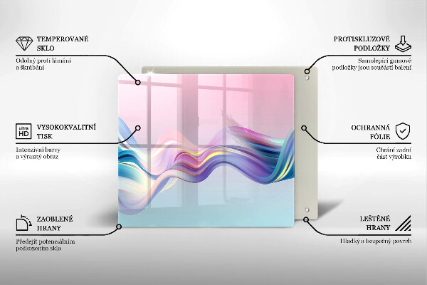 Deska do krojenia Pastelowa abstrakcja