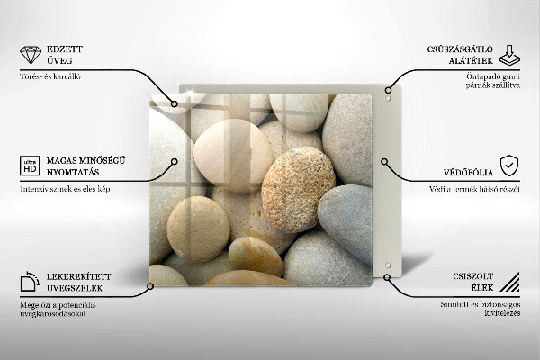 Deska kuchenna Wzór owalne kamienie