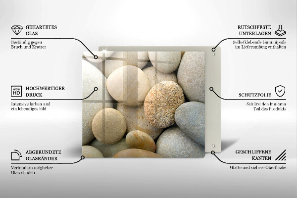 Deska kuchenna Wzór owalne kamienie