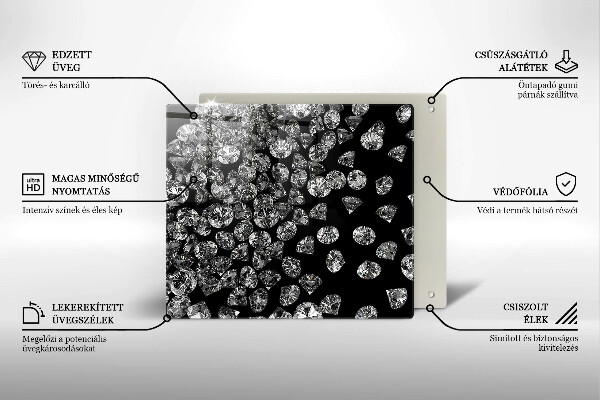 Deska kuchenna Brylanty diamenty