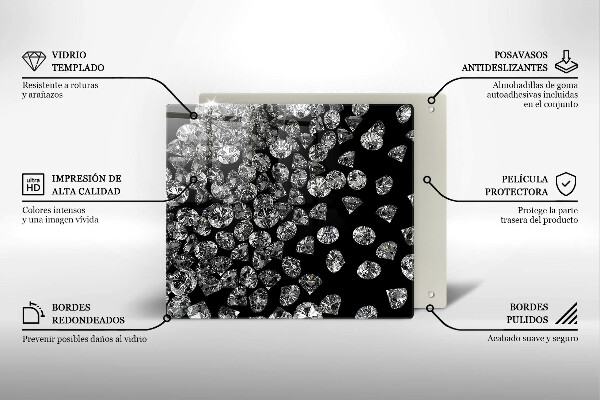 Deska kuchenna Brylanty diamenty