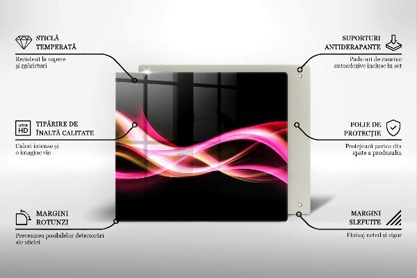 Deska kuchenna Abstrakcja neonowy dym