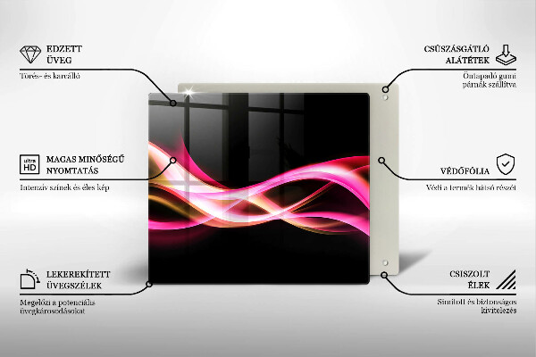 Deska kuchenna Abstrakcja neonowy dym