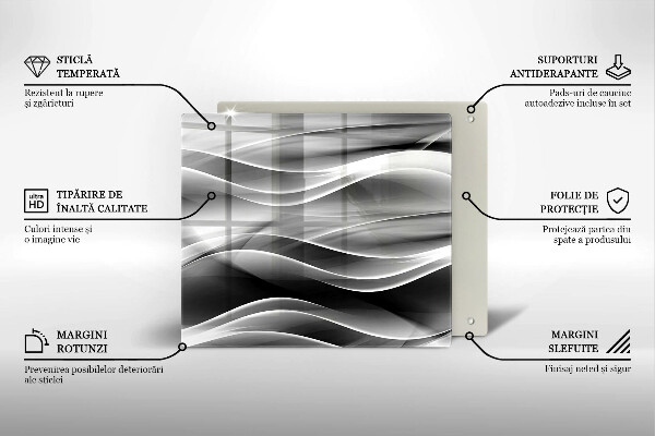 Deska kuchenna Abstrakcja linie dymu