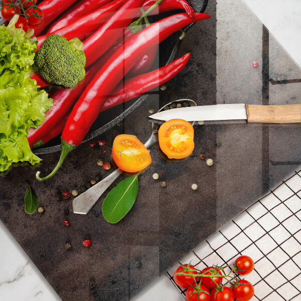 Deska kuchenna Czerwone papryczki chili