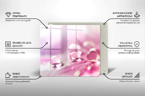 Deska kuchenna Rosa płatki kwiatów