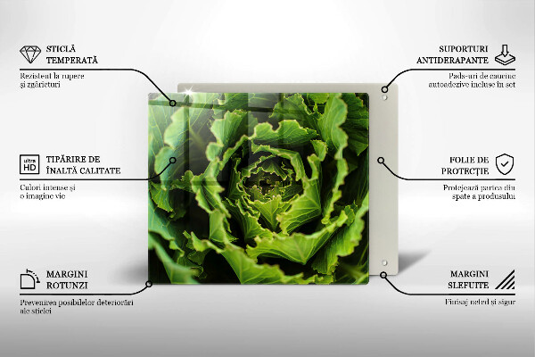 Deska kuchenna Jedzenie liście sałaty