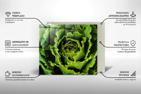 Deska kuchenna Jedzenie liście sałaty