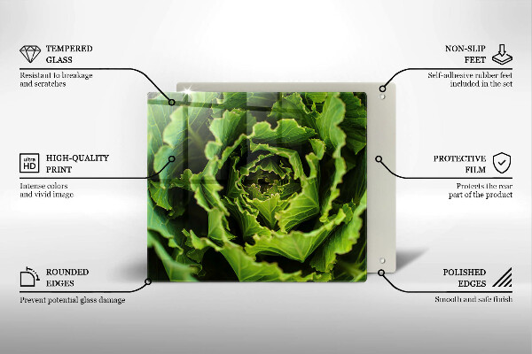 Deska kuchenna Jedzenie liście sałaty