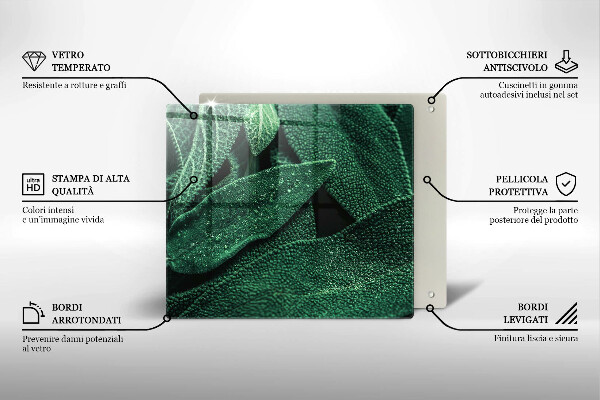Deska kuchenna Liście rośliny