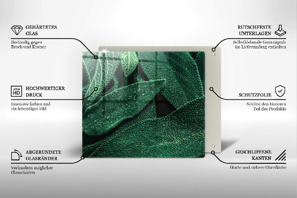 Deska kuchenna Liście rośliny