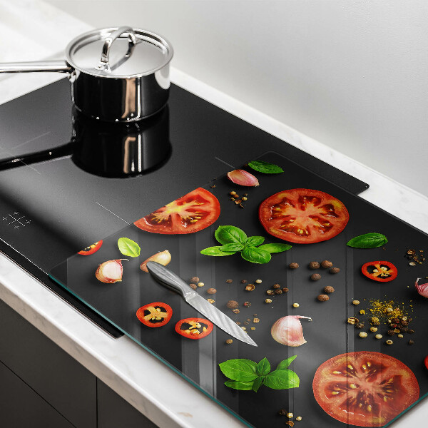 Deska kuchenna Pomidory i przyprawy