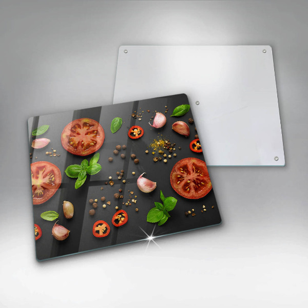 Deska kuchenna Pomidory i przyprawy