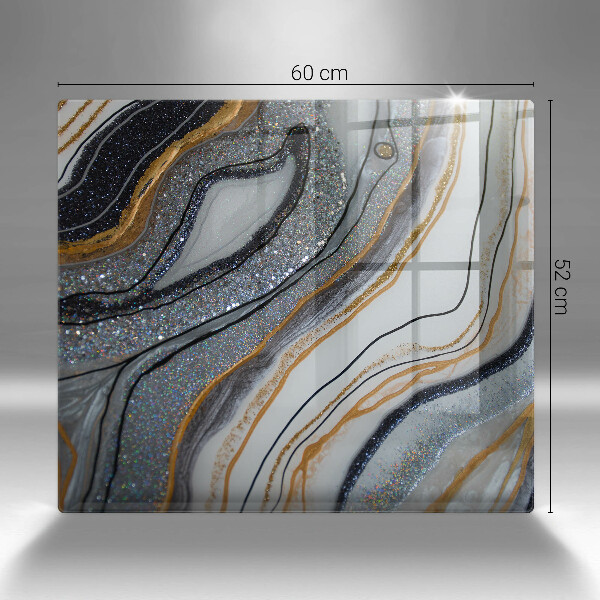 Deska kuchenna skała ze złotem