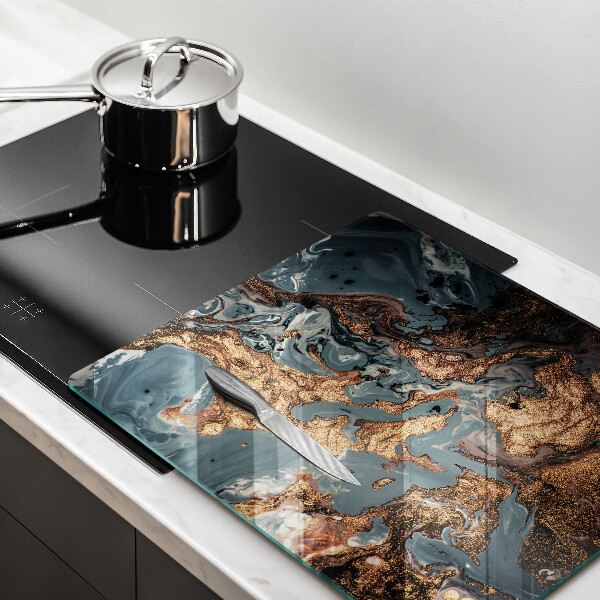 Deska kuchenna Złota struktura skały