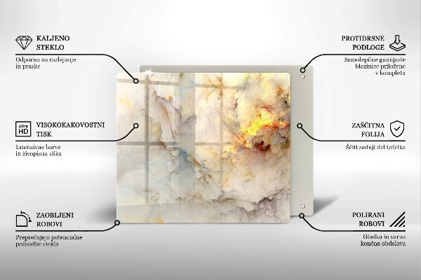 Deska kuchenna Tekstura marmur ze złotem