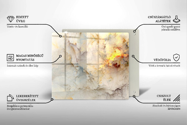 Deska kuchenna Tekstura marmur ze złotem