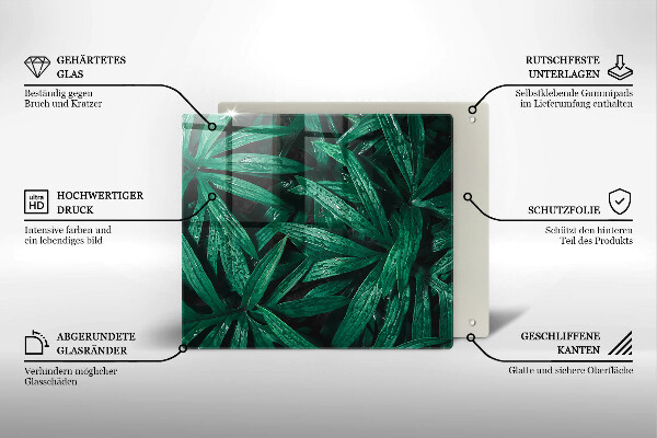 Deska kuchenna Rośliny liście