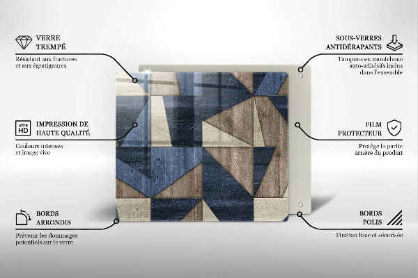 Deska kuchenna Abstrakcja geometryczna