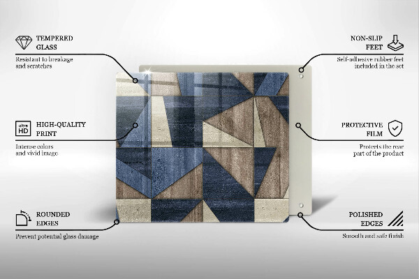 Deska kuchenna Abstrakcja geometryczna