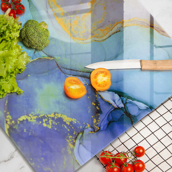 Deska kuchenna Pęknięty kamień złoto