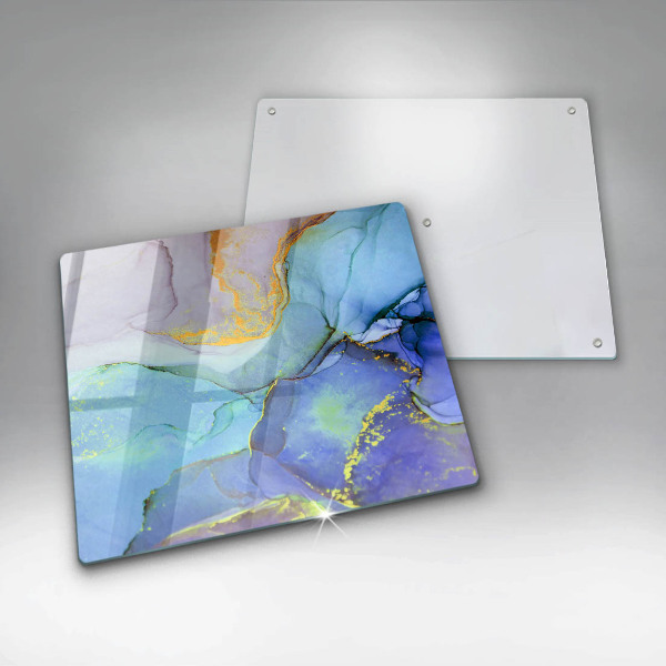 Deska kuchenna Pęknięty kamień złoto