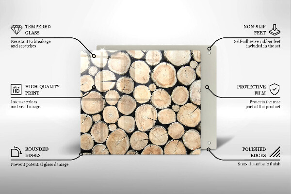 Deska kuchenna Drewno pnie drzew