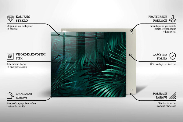 Deska kuchenna Liście dzika dżungla