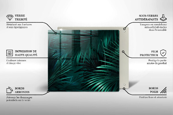 Deska kuchenna Liście dzika dżungla