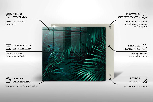 Deska kuchenna Liście dzika dżungla