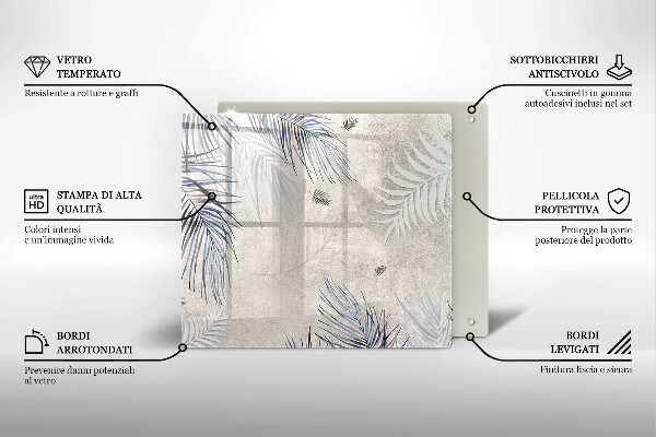 Deska kuchenna Subtelne liście