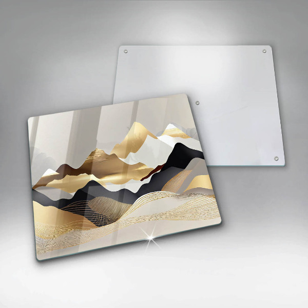 Deska kuchenna Abstrakcja złote góry