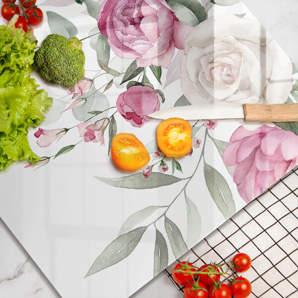 Deska kuchenna Akwarelowe róże