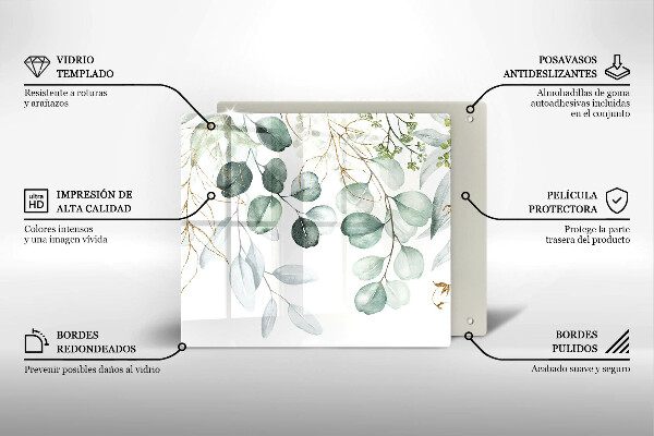 Deska kuchenna Malowane rośliny