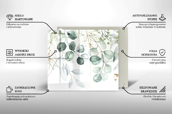 Deska kuchenna Malowane rośliny