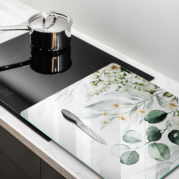 Deska kuchenna Akwarelowe rośliny