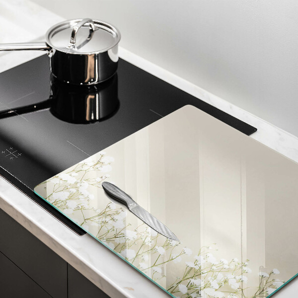 Deska kuchenna Gipsówka boho kwiaty