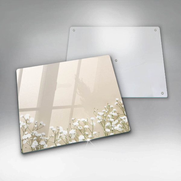 Deska kuchenna Gipsówka boho kwiaty
