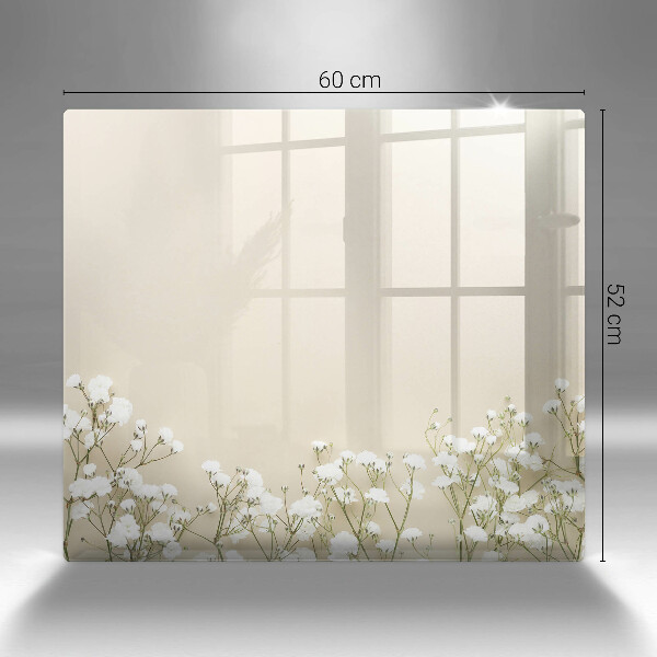 Deska kuchenna Gipsówka boho kwiaty