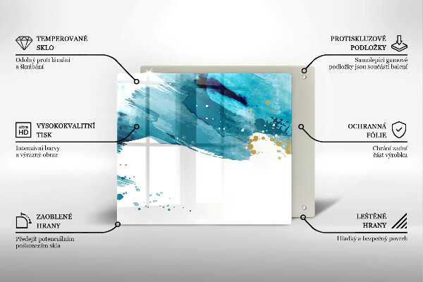 Deska kuchenna Niebieskie plamy