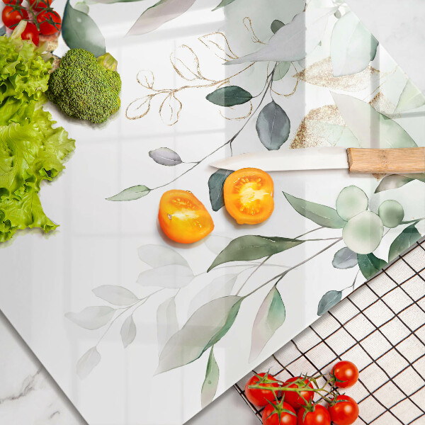 Deska kuchenna Akwarelowe liście
