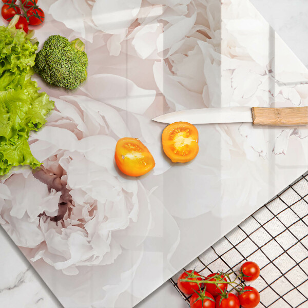 Deska kuchenna Pastelowe piwonie