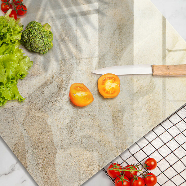 Deska kuchenna Liście palmy i piasek