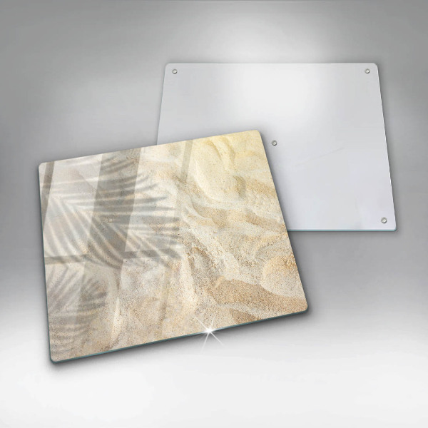 Deska kuchenna Liście palmy i piasek