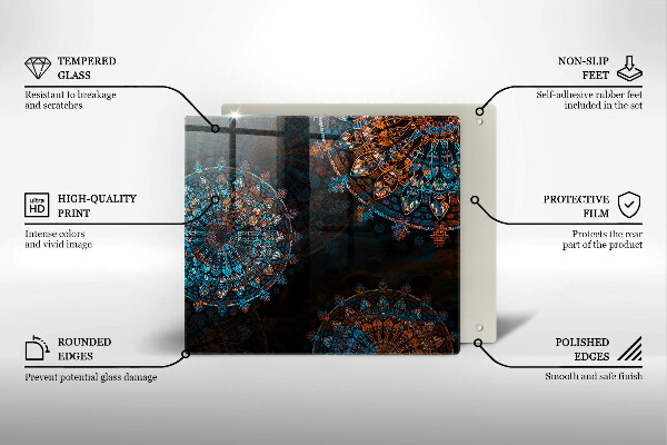 Deska kuchenna Boho vintage koła