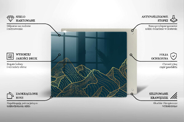 Deska kuchenna Abstrakcyjne góry