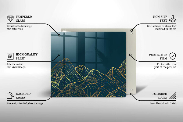Deska kuchenna Abstrakcyjne góry